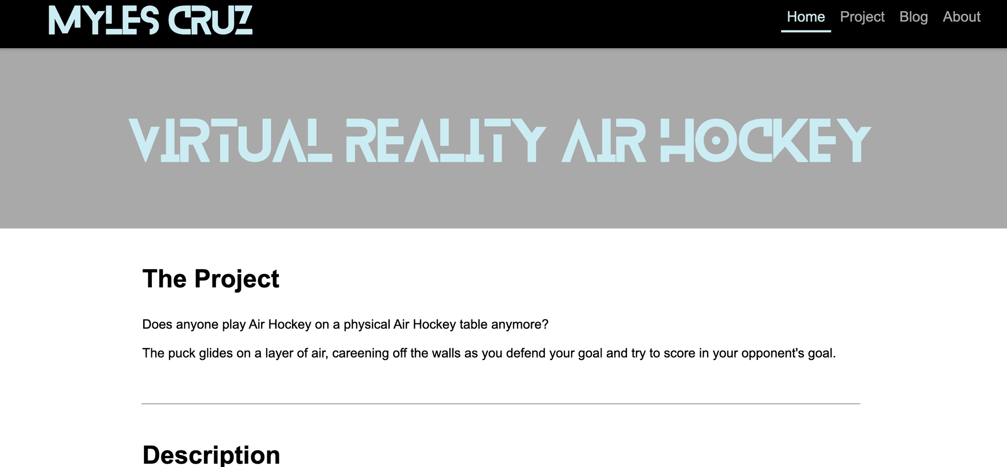 VR Air Hockey Screenshot